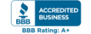 Acredited BBB Rating A+ Icon